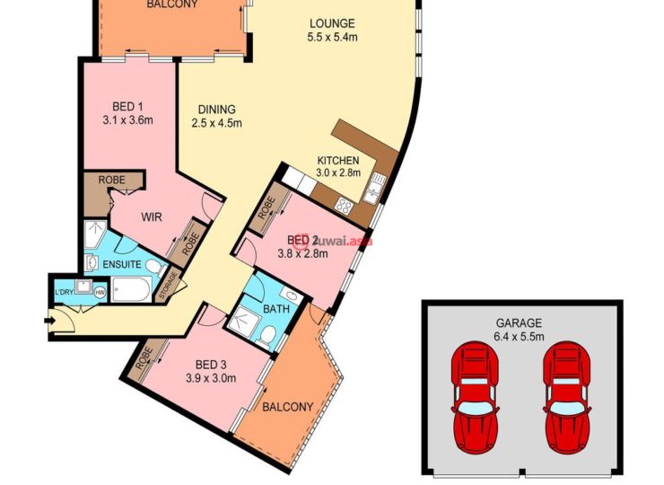 澳洲新南威尔士州悉尼3卧2卫的房产